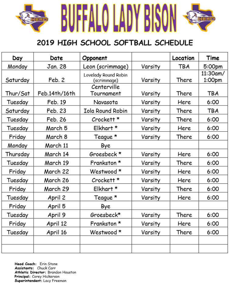 2019softballschedule